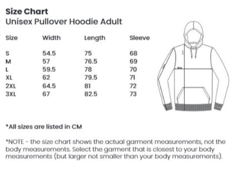 2024 Unisex Pullover Hoodie - Adult