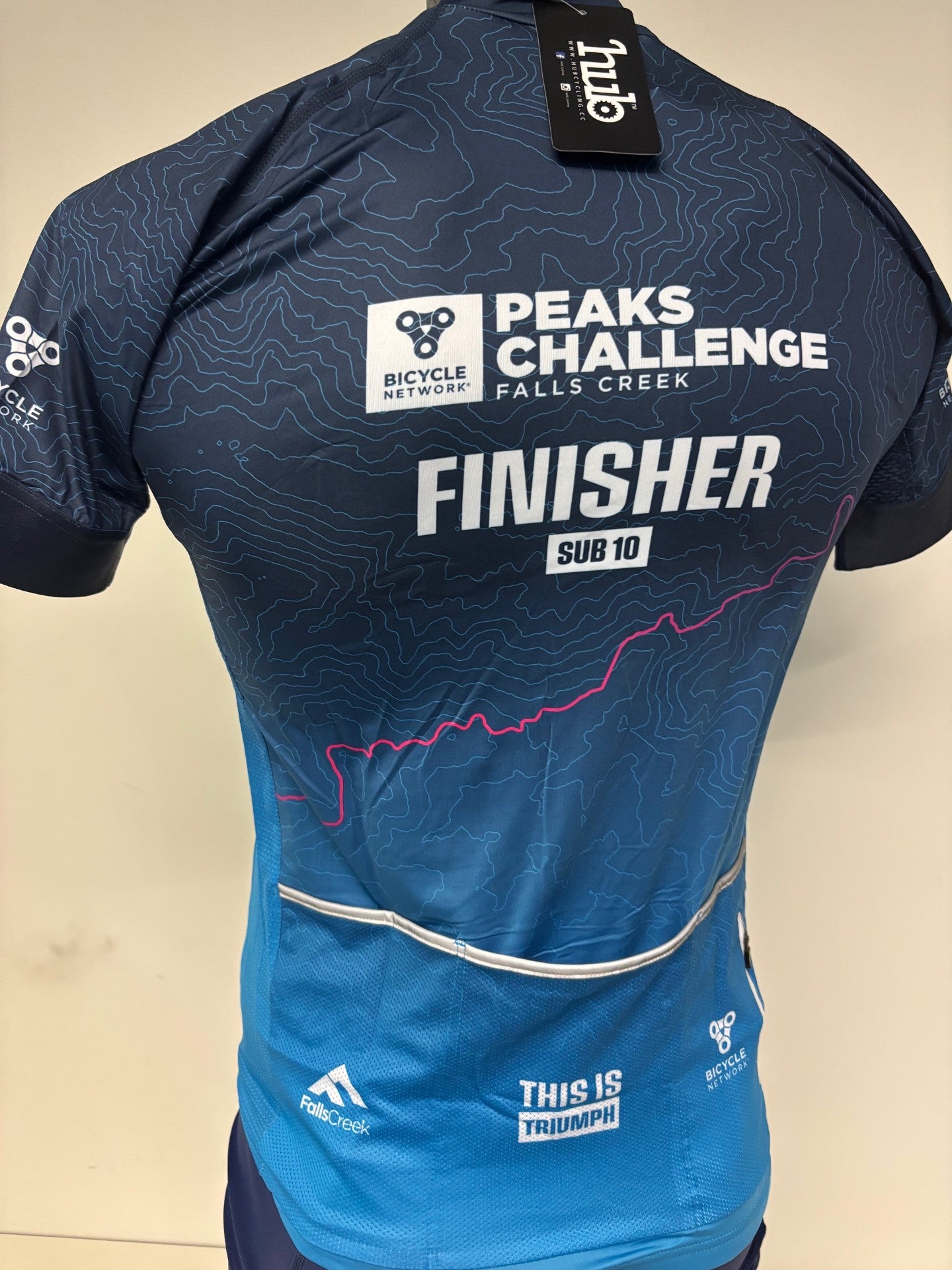 2024 Peaks Challenge Sub 10 Jersey - Male short sleeve - save 70%
