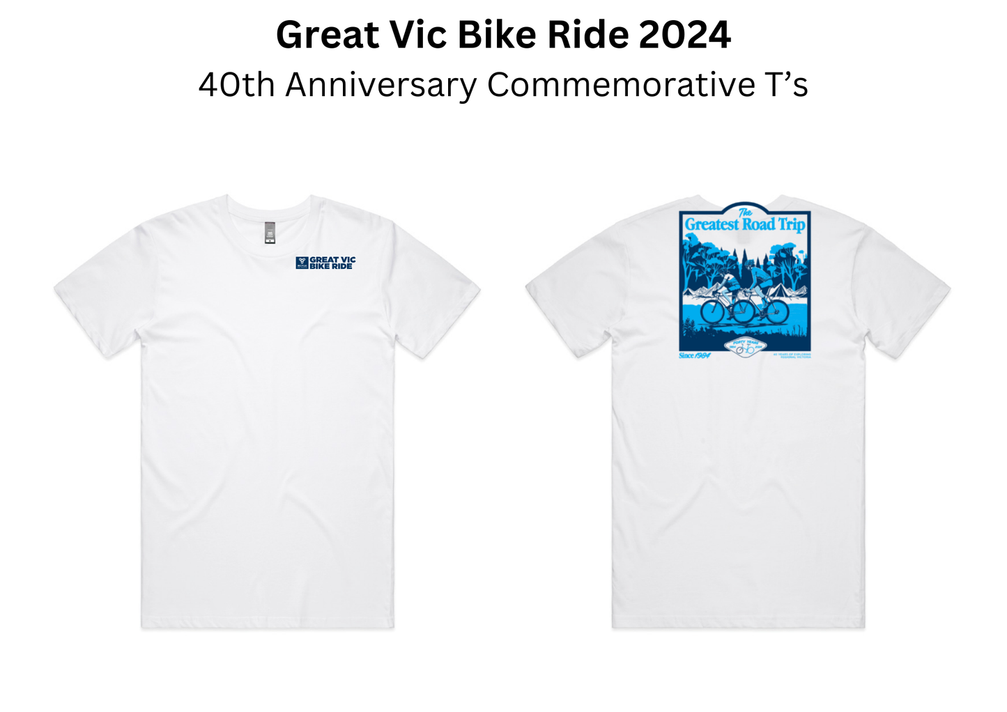 40th Year Commemorative T-shirt - Women (Bicycle Network)